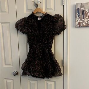 Buddy Love Black Floral Mini Dress